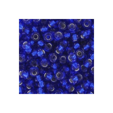 PRECIOSA rokajl 11/0 (2mm) Sapphire Silver Lined - 10g