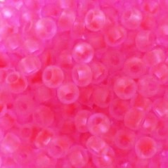 PRECIOSA rokajl 11/0 (2mm) Pink Fluo Frosted - 10g
