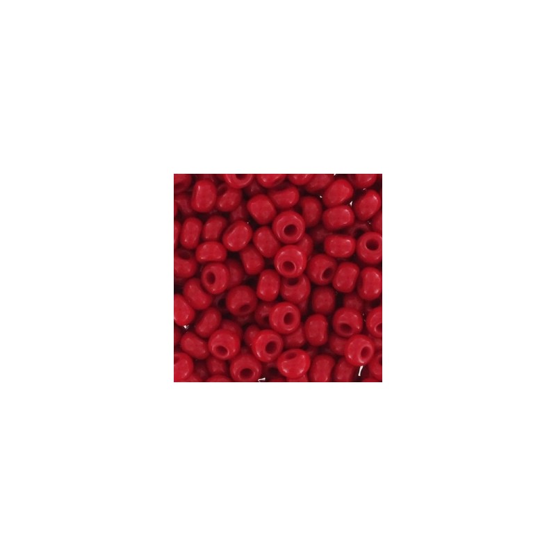 PRECIOSA rokajl 11/0 (2mm) Red Coral - 10g PRECIOSA rokajl 11/0 (2mm) Red Coral - 10g