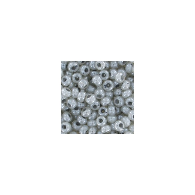 PRECIOSA rokajl 11/0 (2mm) Pearlescent Pastel Grey - 10g