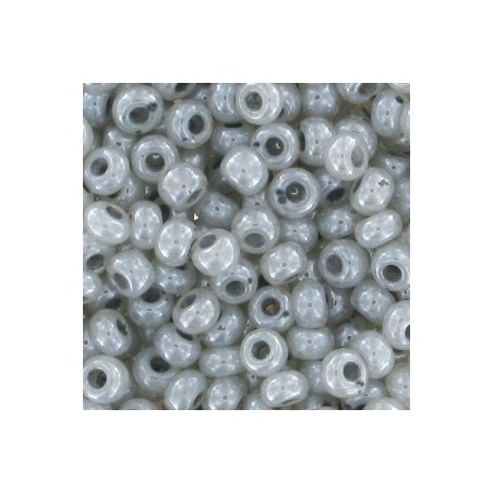 PRECIOSA rokajl 11/0 (2mm) Pearlescent Pastel Grey - 10g