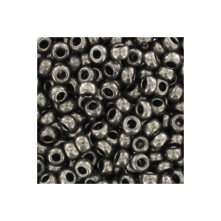 PRECIOSA rokajl 11/0 (2mm) Dark Nickel - 10g