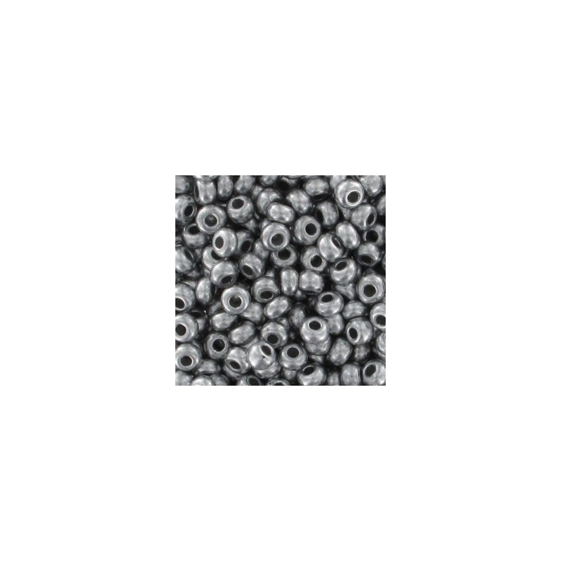 PRECIOSA rokajl 11/0 (2mm) Silver Grey - 10g PRECIOSA rokajl 11/0 (2mm) Silver Grey - 10g