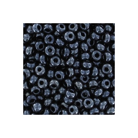 PRECIOSA rokajl 9/0 (2.5mm) Jet Hematite - 10g