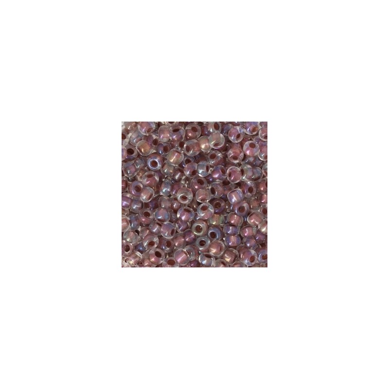 PRECIOSA rokajl 9/0 (2.5mm) Crystal Brown Lining AB - 10g