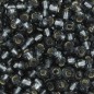 PRECIOSA rokajl 9/0 (2.5mm) Black Diamond Silver Lined - 10g