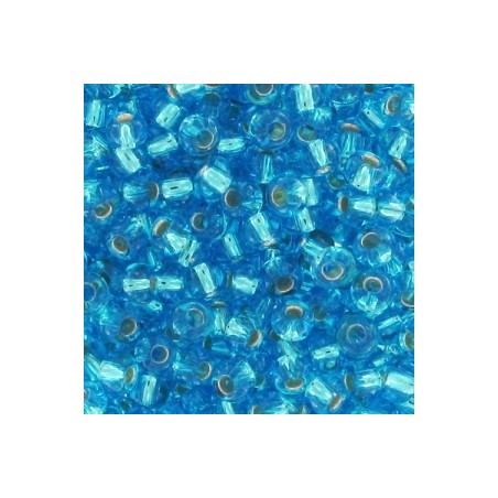 PRECIOSA rokajl 9/0 (2.5mm) Aquamarine Silver Lined - 10g