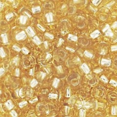 PRECIOSA rokajl 9/0 (2.5mm) Gold Silver Lined - 10g