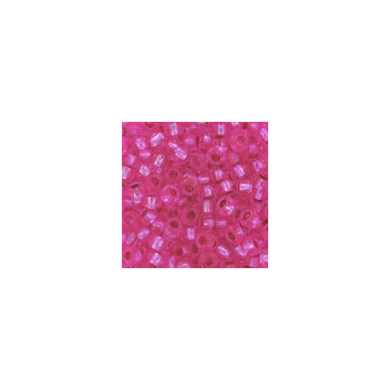 PRECIOSA rokajl 9/0 (2.5mm) Hot Pink Silver Lined - 10g PRECIOSA rokajl 9/0 (2.5mm) Hot Pink Silver Lined - 10g