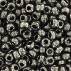 PRECIOSA rokajl 9/0 (2.5mm) Dark Nickel - 10g