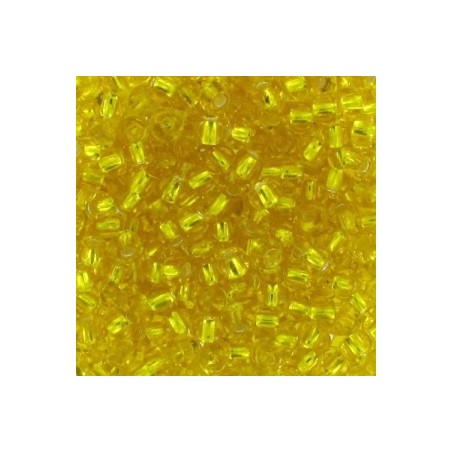 PRECIOSA rokajl 9/0 (2.5mm) Citrine Silver Lined - 10g