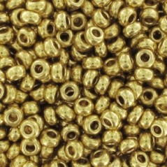 PRECIOSA rokajl 9/0 (2.5mm) Genuine Gold Plated - 10g