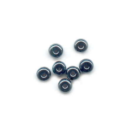 PRECIOSA rokajl 5/0 (4.5mm) Jet Hematite - 20g