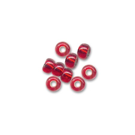 PRECIOSA rokajl 5/0 (4.5mm) Light Siam Silver Lined - 20g