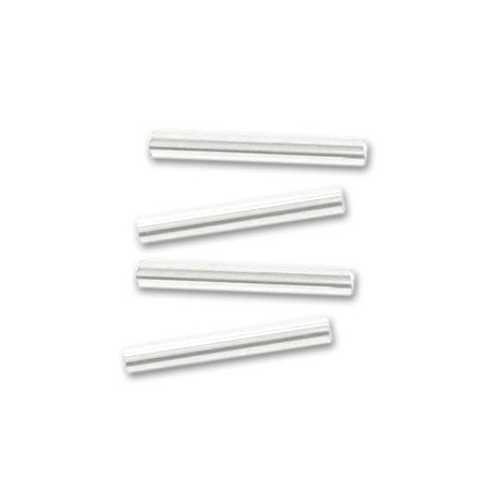 PRECIOSA Bugle 20mm Crystal Silver Lined - 20g