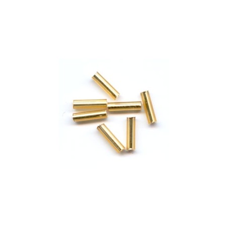 PRECIOSA Bugle 6mm Gold Silver Lined - 20g