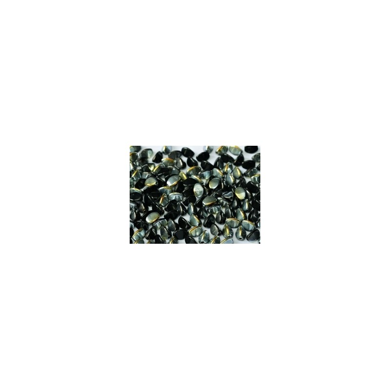 PINCH Beads (POHANKA) 5x3mm Jet Marea - 10g