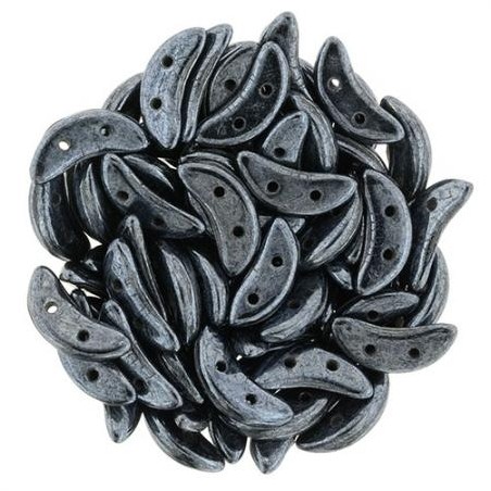 CzechMates Crescent - Hematite x 50ks