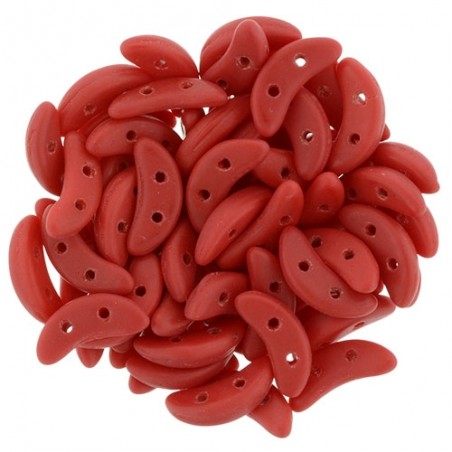 CzechMates Crescent - Matte Opaque Red x 50ks