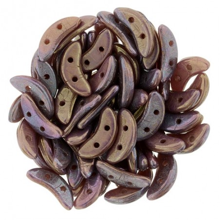 CzechMates Crescent - Oxidized Bronze Berry x 50ks