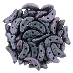 CzechMates Crescent - Polychrome Orchid Aqua x 50ks