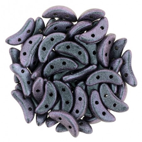 CzechMates Crescent - Polychrome Orchid Aqua x 50ks
