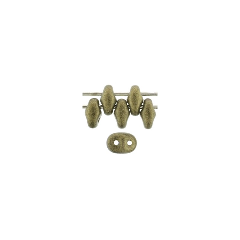 CzechMates SuperDuo - Metallic Suede Gold / 10g CzechMates SuperDuo - Metallic Suede Gold / 10g