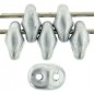 CzechMates SuperDuo - Matte Metallic Silver / 10g