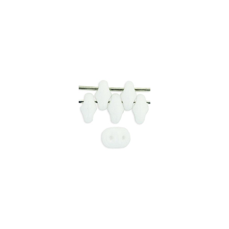 CzechMates SuperDuo - White / 10g CzechMates SuperDuo - White / 10g