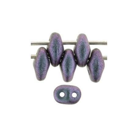 CzechMates SuperDuo - Polychrome Orchid Aqua / 10g