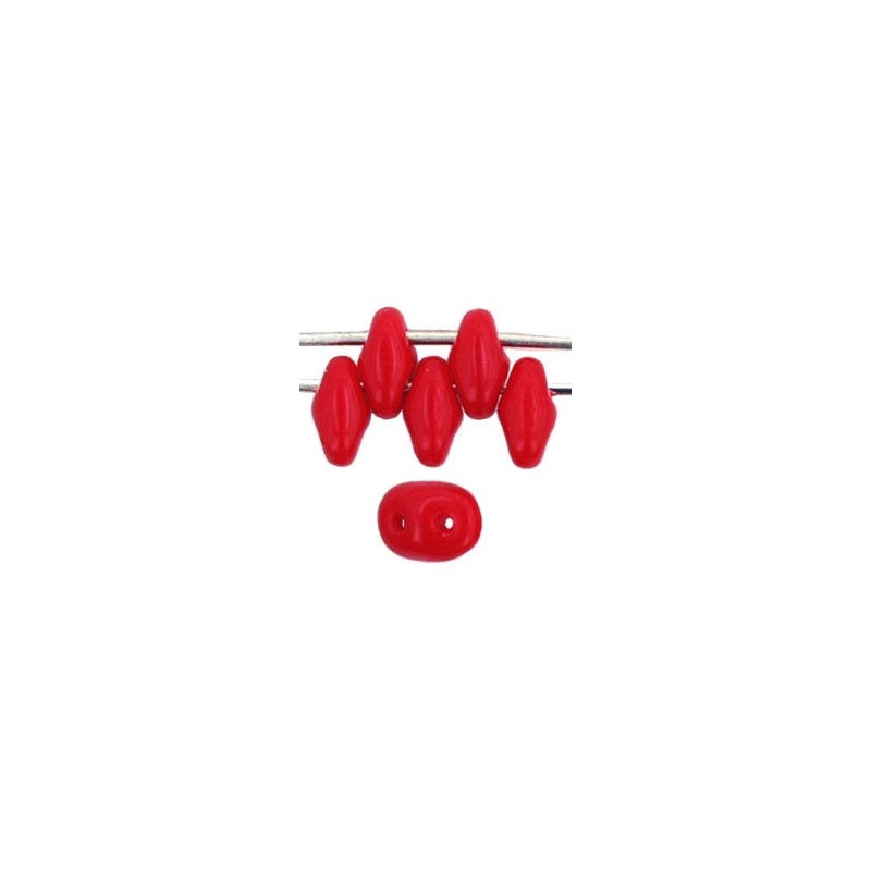 CzechMates SuperDuo - Opaque Red / 10g CzechMates SuperDuo - Opaque Red / 10g