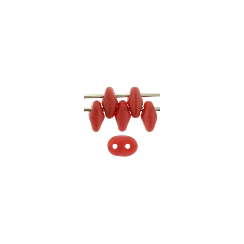 CzechMates SuperDuo - Matte Opal Red / 10g CzechMates SuperDuo - Matte Opal Red / 10g