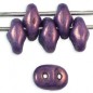 CzechMates SuperDuo - Luster - Metallic Amethyst Chalk / 10g
