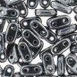CzechMates Bar 6x2mm Jet Hematite x 5g