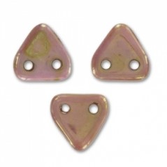CzechMates Triangle 6mm Opaque Luster Rose Gold x 50ks