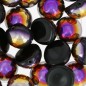 DOME Beads 14x8mm Jet Sliperit x 5ks