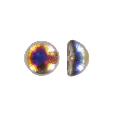 DOME Beads 14x8mm Crystal Sliperit x 5ks