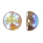 DOME Beads 14x8mm Crystal Copper Rainbow x 5ks