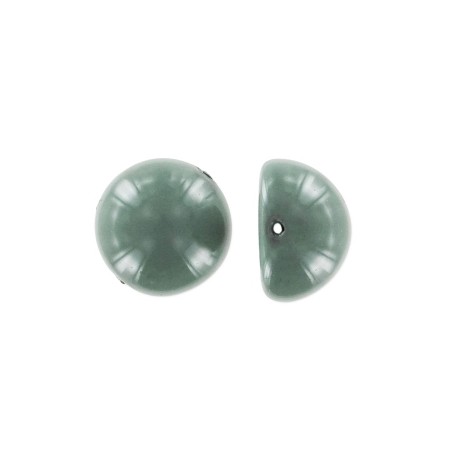 DOME Beads 14x8mm Hartford Green x 5ks