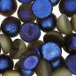 DOME Beads 12x7mm Etched Azuro Full x 5ks