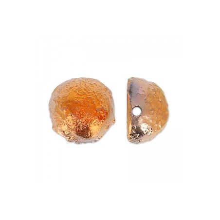 DOME Beads 12x7mm Etched Sunset Full x 5ks