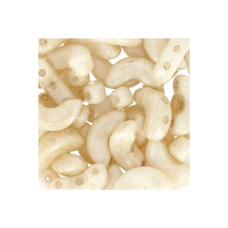 Arcos® by Puca® 10x5mm Opaque Beige Ceramic Look x 10g