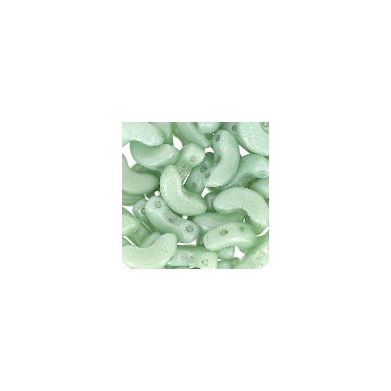 Arcos® by Puca® 10x5mm Opaque Light Green Ceramic Look x 10g Arcos® by Puca® 10x5mm Opaque Light Green Ceramic Look x 10g