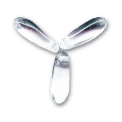 Dagger Beads 3x11mm Crystal x 50ks