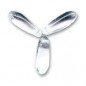 Dagger Beads 3x11mm Crystal x 50ks