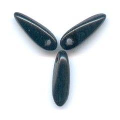 Dagger Beads 3x11mm Jet x 50ks