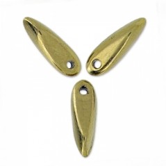 Dagger Beads 3x11mm Gold Bronze x 50ks