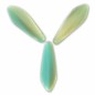Dagger Beads 5x16mm Mint/Ivory x 50ks