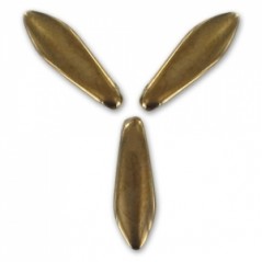 Dagger Beads 5x16mm Gold Bronze x 50ks