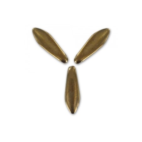 Dagger Beads 5x16mm Gold Bronze x 50ks